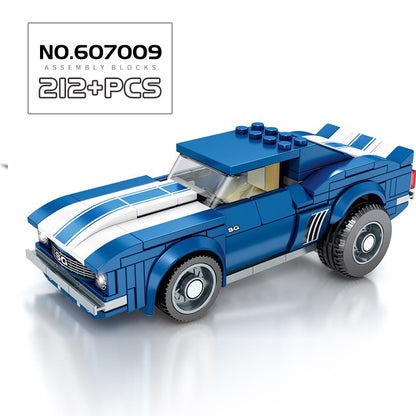 Blocos de Montar Esportivos de Carro MOC Corrida Urbana Bloco de Montar Esportivo de Rally Clássico Veículos Super Corredores Presente de Natal Brinquedos Técnicos