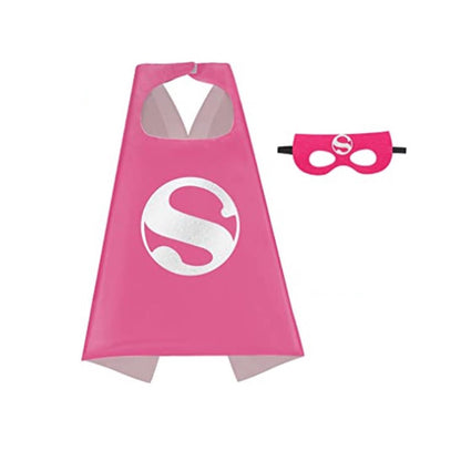 4 sets Superhero Capes masks for  3-10 Year Old girl Gifts Cartoon Dress Up Costumes Party Supplies Easter Halloween cloak