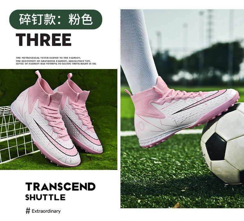 Hot Sale Mens Soccer Cleats High Ankle Football Shoes Long Spikes Outdoor Soccer Traing Boots For Men Women Soccer Shoes