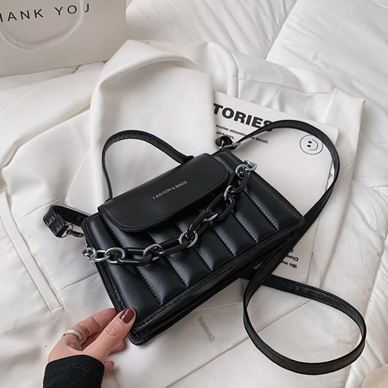 New Chains Shoulder Bag Women Solid Color Crossbody Bag Designer Messenger Handbag and Purse Luxury Top-handle Bag feminina