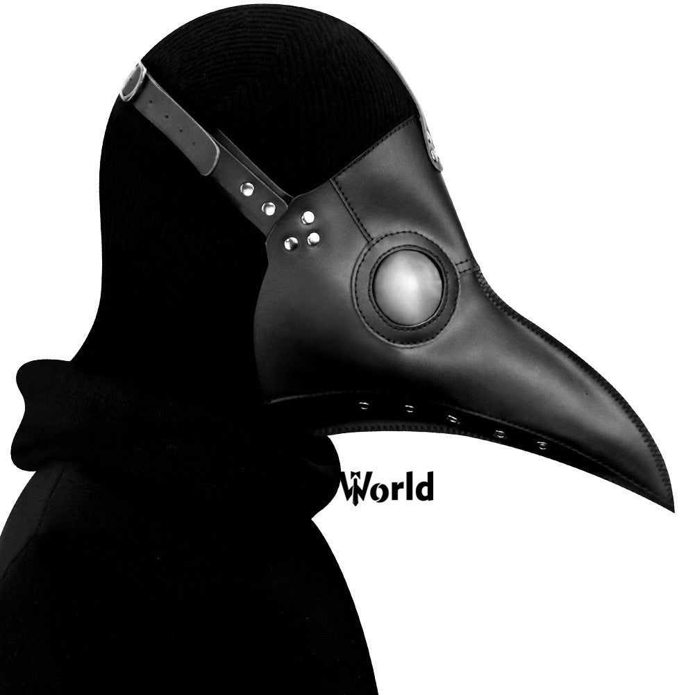 Halloween Plague Doctor Mask Steampunk Gothic Bird Beak Props for Party Carnival Cosplay Costumes Masquerade