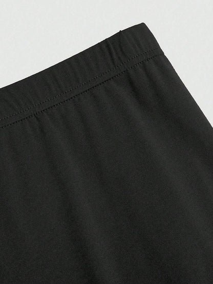 New French High-Waist Retro Knitted Ruched High-Slit Midi Skirt Black Versatile Slim Plus Size Female Clothing Elegant Party