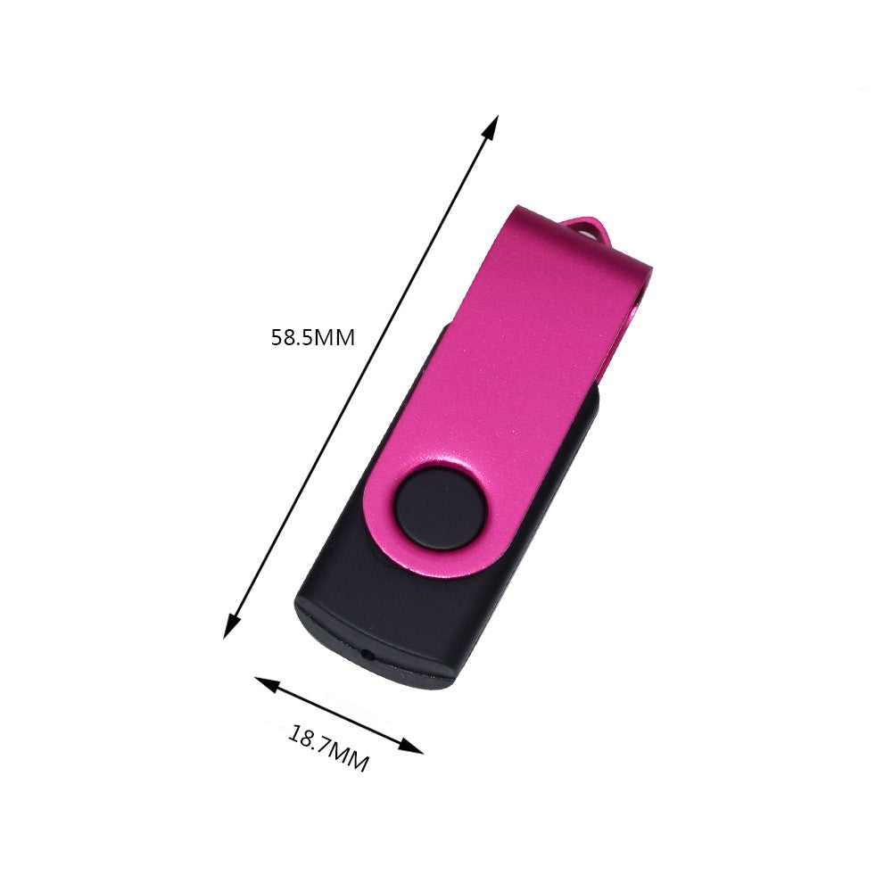 Pen Drive USB 2.0 Giratório Moderno 128GB 64GB 32GB Colorido de Alta Velocidade 16GB 8GB Stick de Memória PenDrive À Prova D'Água