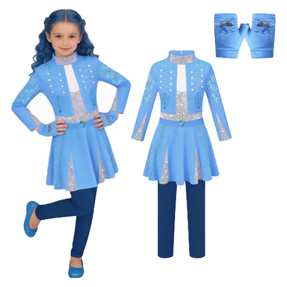 Descendants 2026 Fantasia Red Cosplay Jumpsuit Costume Evie Women Top Pants Gloves Disfraz Outfits Halloween Carnival Party Suit