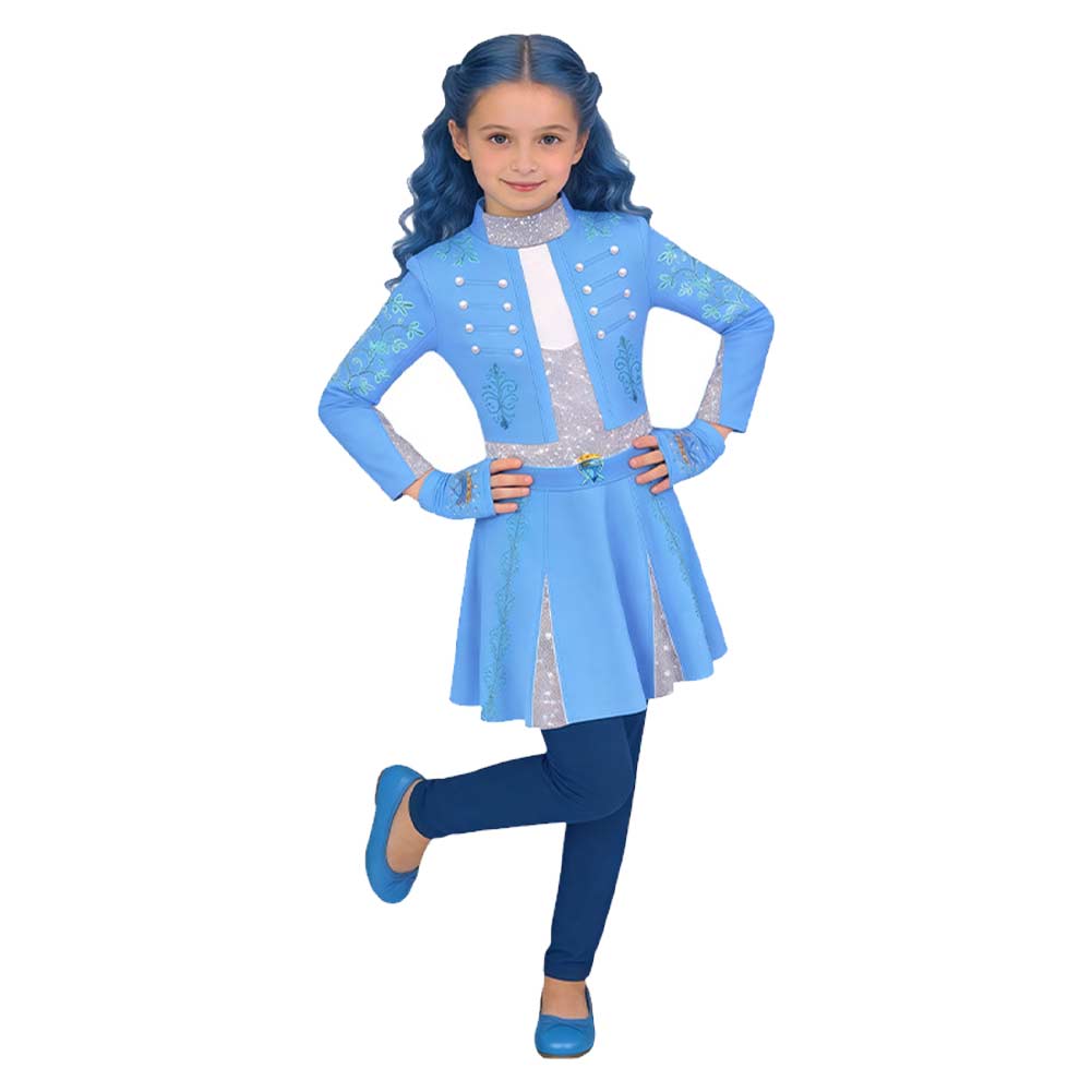 Descendants 2026 Fantasia Red Cosplay Jumpsuit Costume Evie Women Top Pants Gloves Disfraz Outfits Halloween Carnival Party Suit