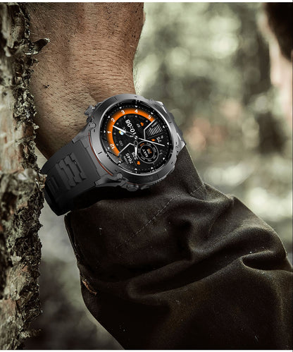 Smartwatch GUHUAVMI IOS Ultra GPS 2025 Novo à prova d'água 10ATM Bússola GNSS de banda dupla integrada Esportivo Militar Masculino Pulseira para NATAÇÃO
