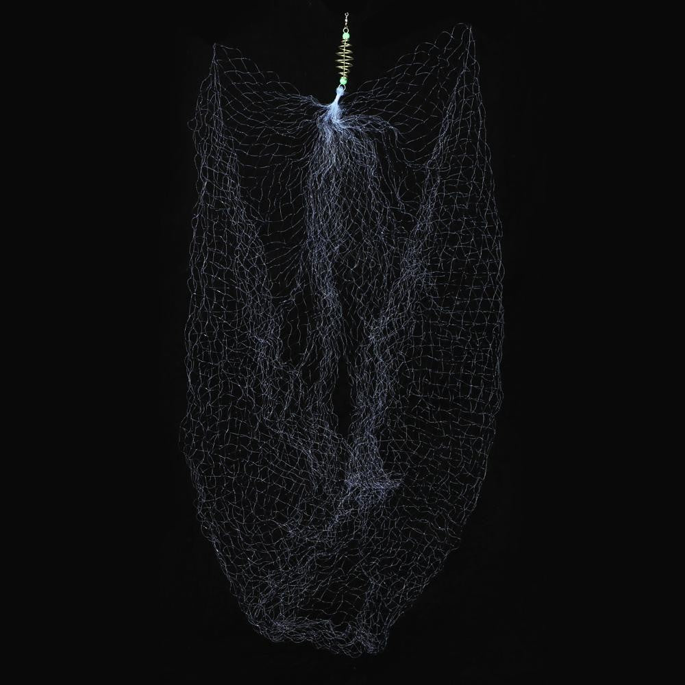 Rede de Pesca de Alta Qualidade, Fio de Alta Qualidade, Aço de Alto Carbono, Rede de Emalhar Azul Esverdeada, Contas Luminosas, Acessórios de Pesca de Cardume de Cobre