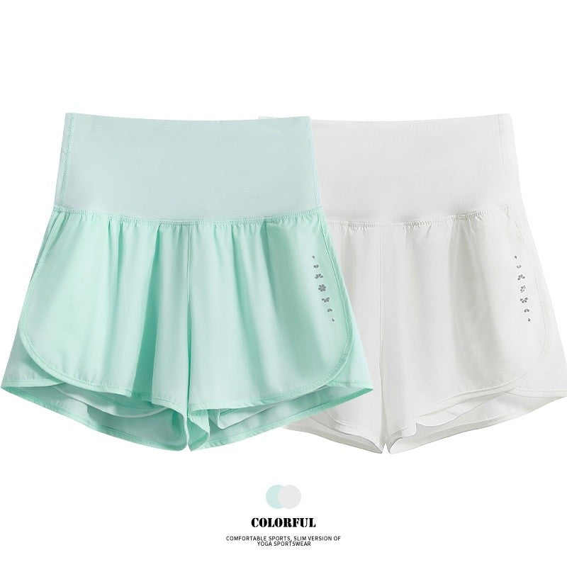 DRUR Women's Cycling Shorts High Waist Quick Drying Yoga Shorts Woman Summer Sports Short Pants With Inner Lining Gym Clothing