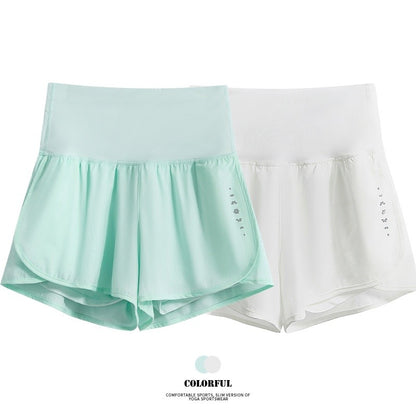 DRUR Women's Cycling Shorts High Waist Quick Drying Yoga Shorts Woman Summer Sports Short Pants With Inner Lining Gym Clothing