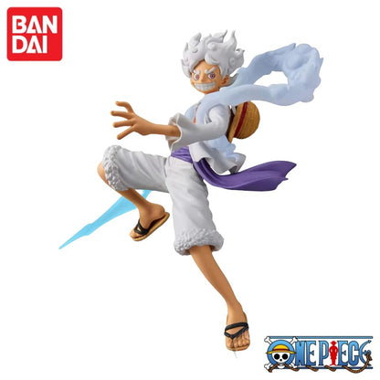 Em estoque Bandai Original One Piece Banpresto Koa Artist Luffy King Gear 5 Anime Figures Modelo Decoração Brinquedo Ornamento Presente