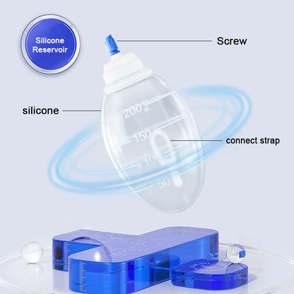 Sistema de Drenagem de Silicone, Tubo de Drenagem com Bola de Pressão Negativa de Silicone Médico, Equipamento Veterinário, Instrumentos Cirúrgicos para Animais de Estimação