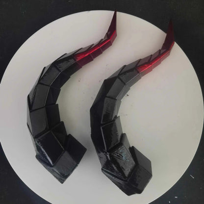 14/18cm Animal Simulate Horn Headband Gradient Devil Horn Halloween Party Headwear Lolita Witch Artificial Horns Cosplay Pros