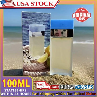 Light Blue Eau De Toilette- Unisex Fresh Floral Citrus Perfume  Fragrance Light Blue Women’s EDT 3.4oz / 100ml