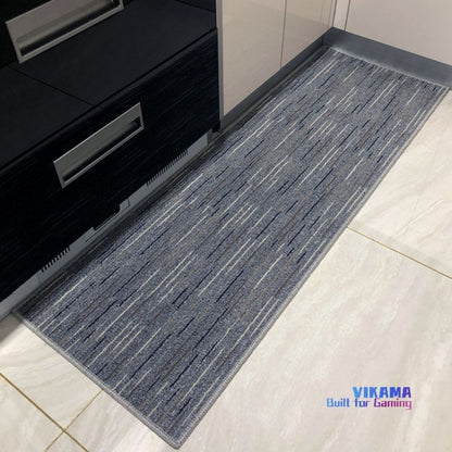 VIKAMA Striped Kitchen Mat Bathroom Non Slip Absorbent Runner Rug Durable Quick Dry Comfort Home Rug Home Decor