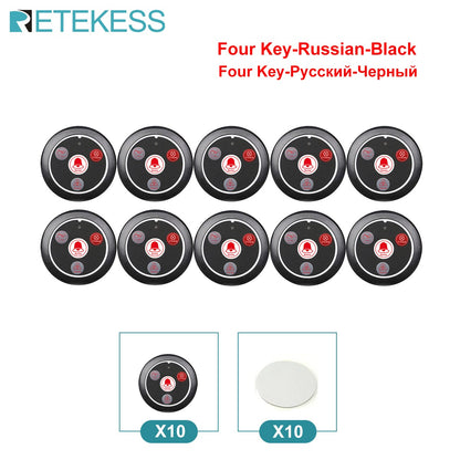 Retekess Wireless Calling System Restaurant Pager TD108 Waterproof Watch Receiver T117 Waiter Call Buttons For Hookah Cafe Bar