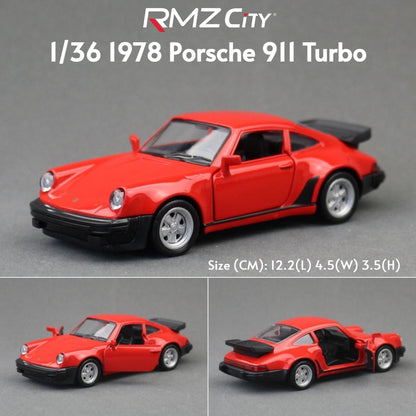 1/36 Porsche 911 GT3 918 Spyder Taycan Carro de Brinquedo de Corrida Modelo RMZ CiTY Metal Fundido Miniatura Coleção Presente Para Meninos Crianças