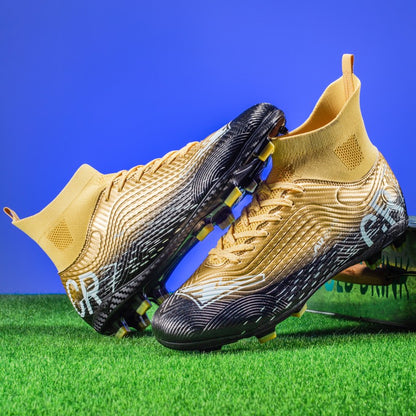 New Men Training Football Boots Ultralight Breathable Professional Soccer Shoes Soft Sport Unisex Grass Cleats Match Sneakers