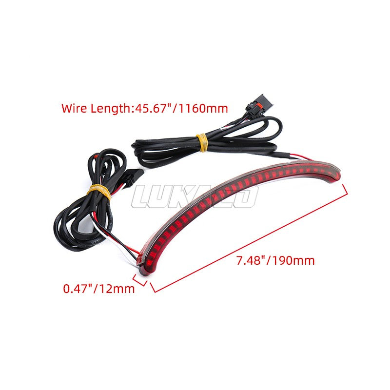 Para Harley Softail Fat Bob FXFBS 114 FXFB 2018-2022 Luz Traseira de Para-lama de LED de Motocicleta Luz de Freio Pisca-alerta Luz de Circulação Peças