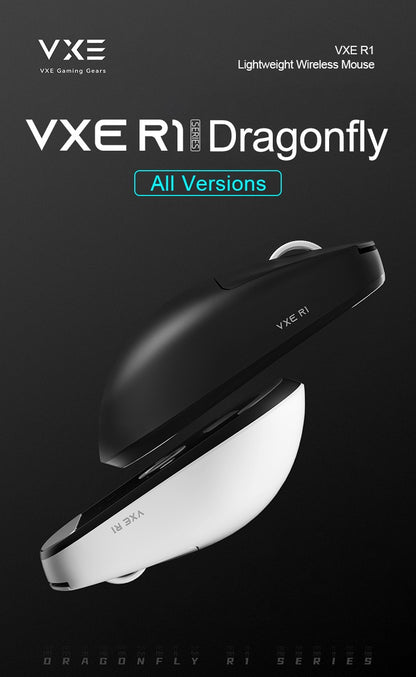 ATK VXE R1 Pro MAX Dragonfly R1 Bluetooth Gaming Mouse PAW3395 2.4G Wireless E-sports Mice Rechargeable Lightweight Ergonomic
