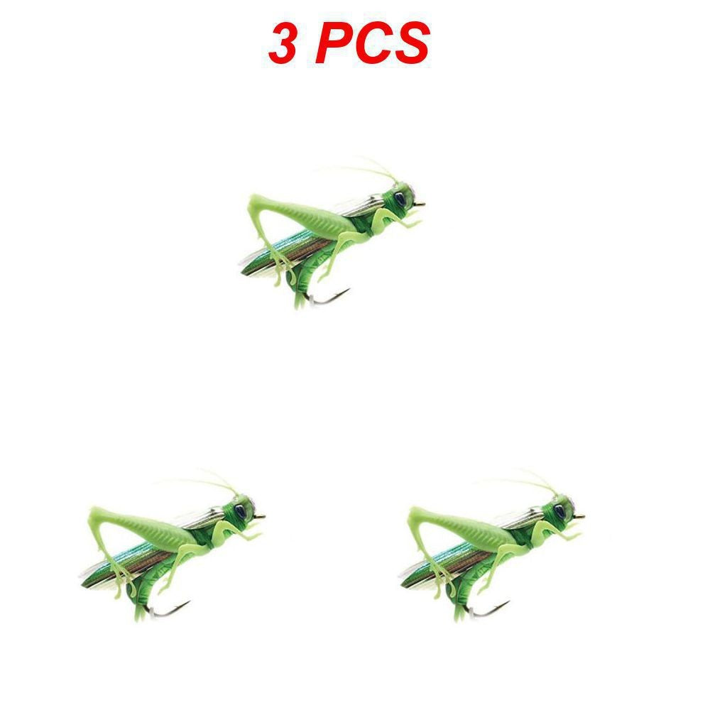 Isca de pesca biônica de insetos Gafanhoto Minnow Iscas duras Crankbait Iscas artificiais Bass Carpa Lúcio Material de pesca 1~4 peças