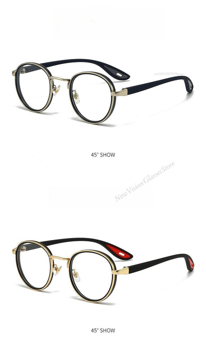 Vintage Designer Outdoor Sunglasses Men Round Fashion Plastic Titanium High Quality Sun Glasses Man UV Protection Glasses Woman