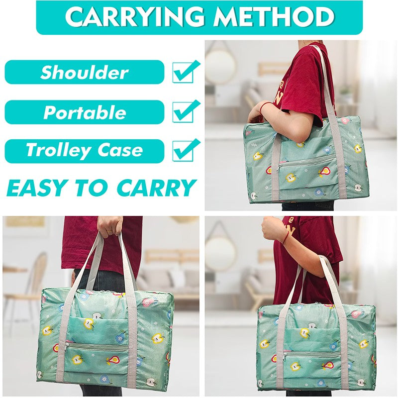 Large capacity travel bag foldable travel bag suitable for business trips travel sports and fitness weekend overnight bags women