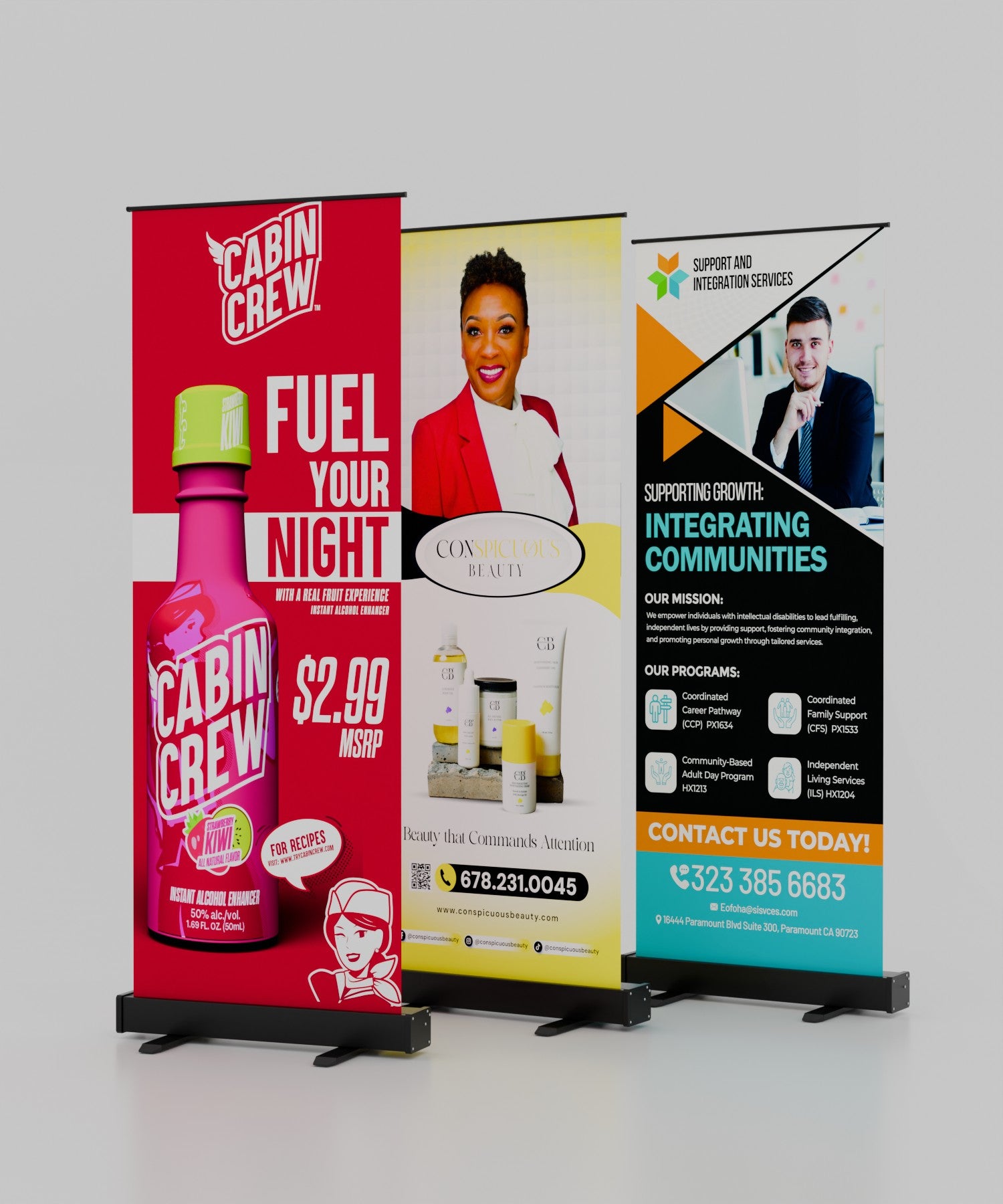 Retractable Roll Up Banner Custom Printed Display Stand 80x200/85x200cm Portable Pull Up Banner for Trade Show Business Promotio