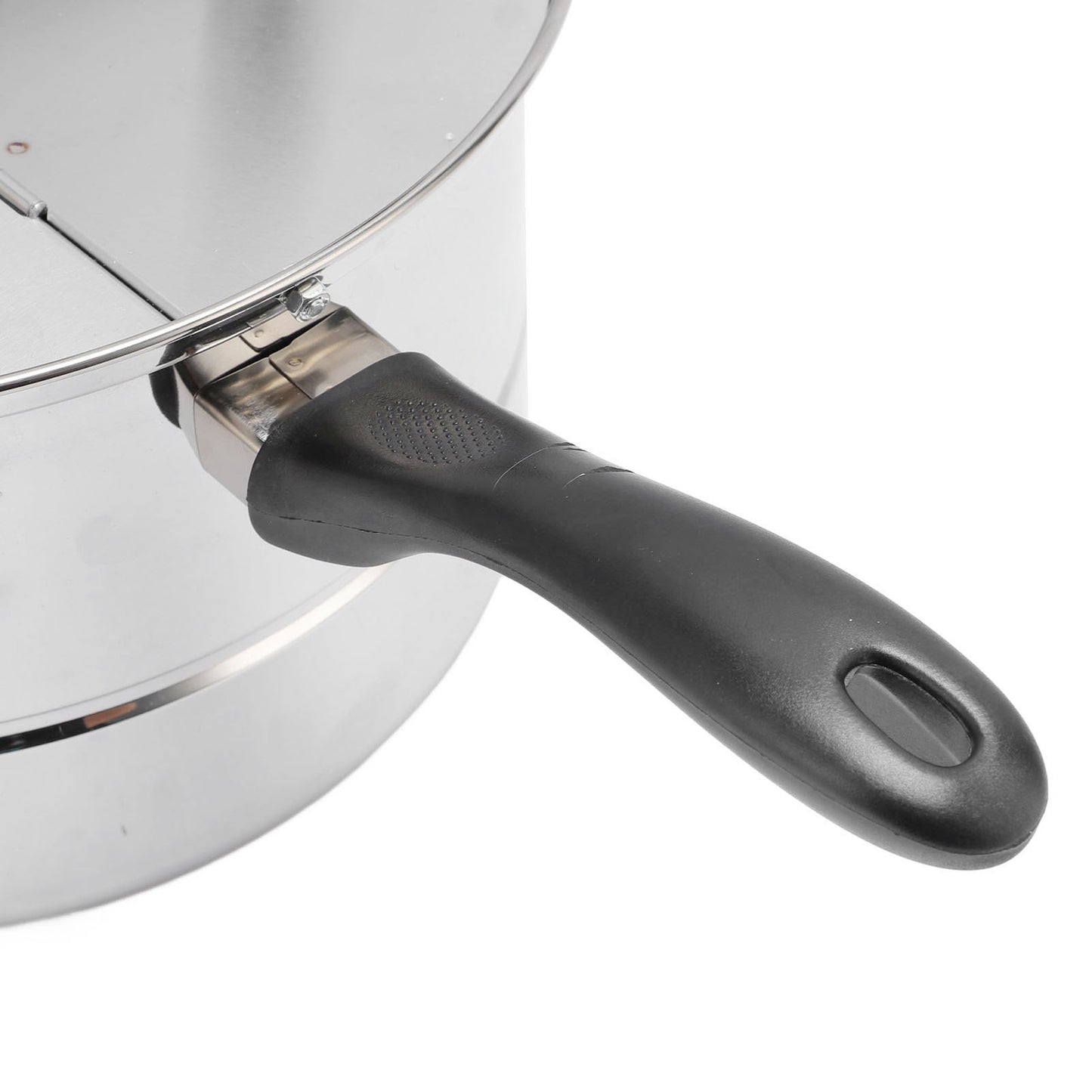 Stovetop Popcorn Maker Stainless Steel Popcorn Popper with Hand Crank Popcorn Pot for Gas Electric Heating