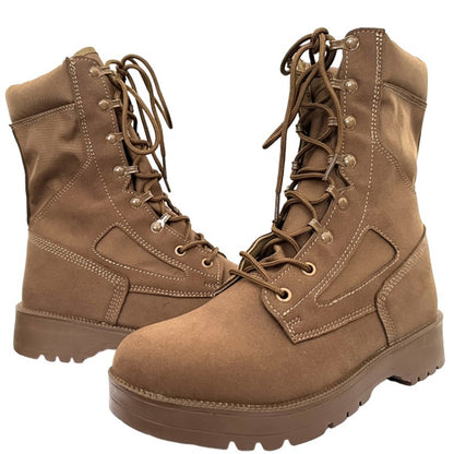Novas Botas Táticas de Combate Masculinas de Couro para Homens, Botas Masculinas Respiráveis de Cano Curto para Caminhada ao Ar Livre e Deserto