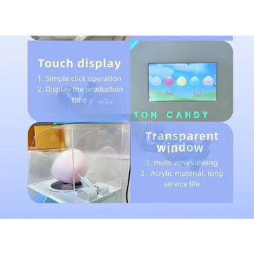 Small Professional Dessert Shops Commercial Portable Mini Tabletop Automatic Cotton Candy Machine
