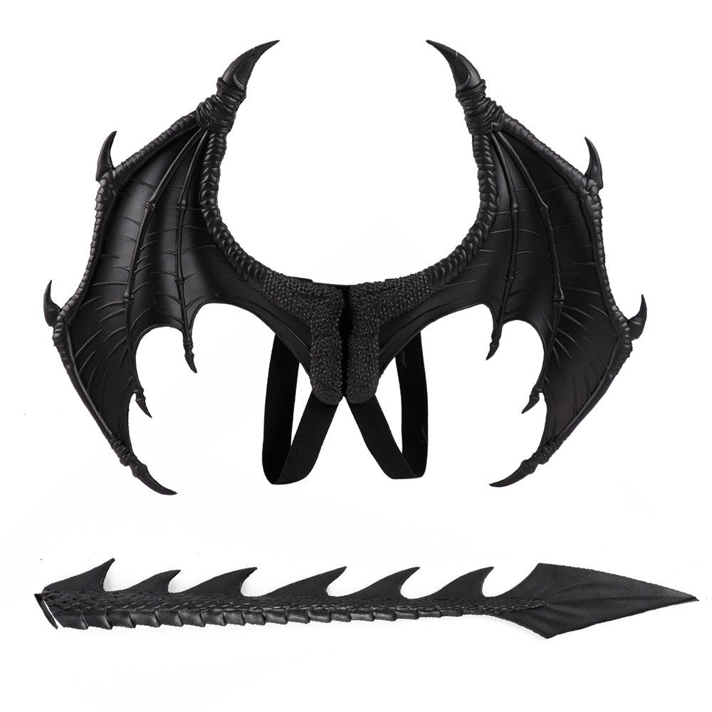 Animal Cospty Dragon Costume Purim Christmas Gift Carnival Party Cosplay Set Wing and Tail faucet Costume