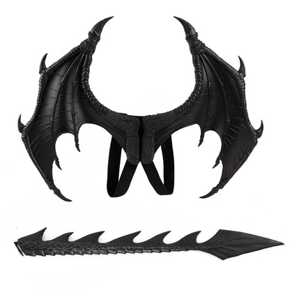 Animal Cospty Dragon Costume Purim Christmas Gift Carnival Party Cosplay Set Wing and Tail faucet Costume