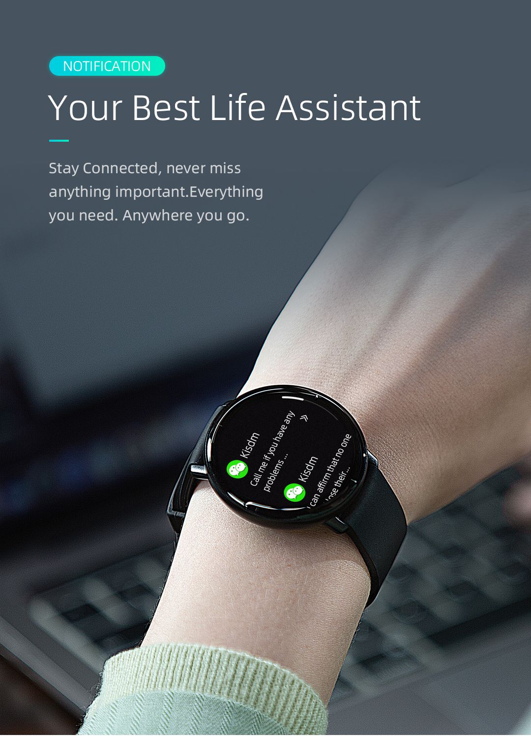Mibro Lite Smartwatch Global Version 1.3Inch AMOLED HD Display IP68 Waterproof App Control Fitness Monitoring Bluetooth Watch