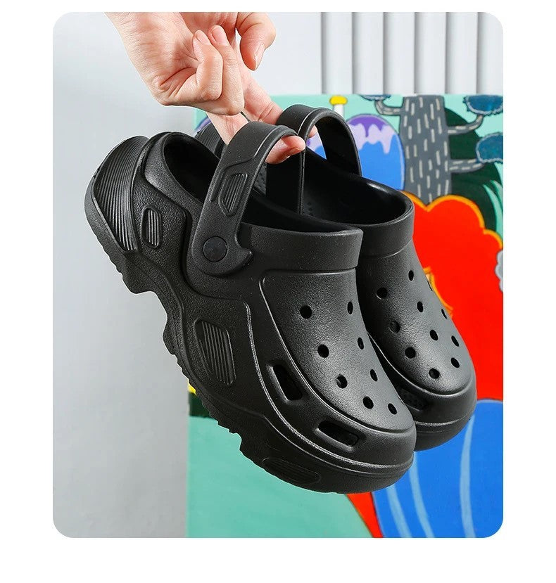 Summer Thick Sole Sandals For Women Comfortable Soft Heightening Shoes Couple Outdoor Non-slip Slippers Men‘s Clogs