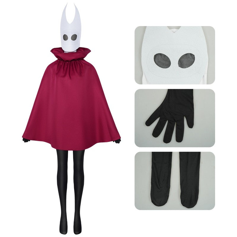 Empty Knight Silk Song Cos Costume Halloween Bumblebee Women's Anime Dance Platform Dress Outer Coat Jumpsuits Headgear