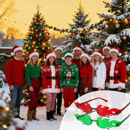 Fun Party Sunglasses Fire Flame Sunglasses Rimless Fire Sunglasses Halloween Candy Color Glasses for Christmas Favors