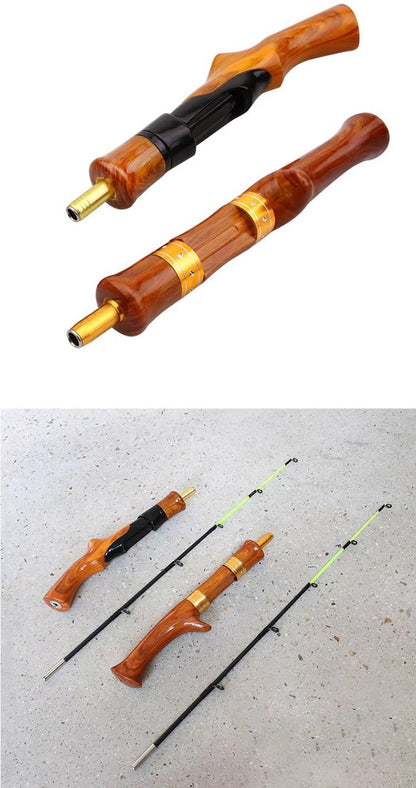 Vara de Pesca Telescópica Mini WEIHE 62 cm para Gelo Portátil Fibra de Carbono Pesca de Carpa de Camarão em Rio