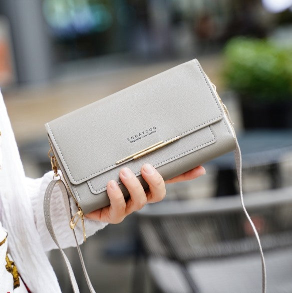 2024 New Women's Wallet Korean Multifunctional Shoulder Bag Mid-length Clutch Coin Purse