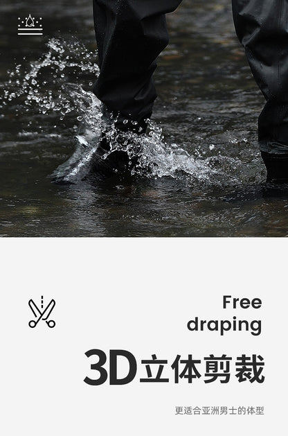 Calça de Pesca Profissional de Nylon Ultraleve, à Prova de Vento, para Inverno, à Prova D'Água, Calça de Pesca de Cintura Única
