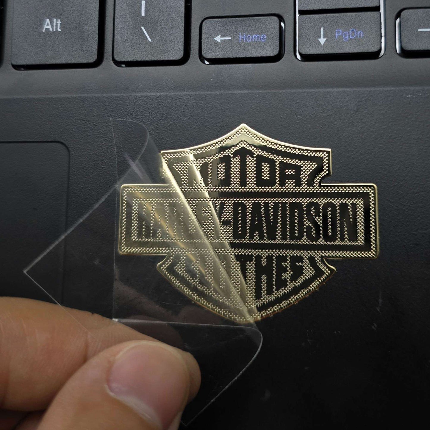 Adesivo de Capacete de Metal com Logotipo Retrô Personalidade Adesivo de Corpo de Motocicleta para Acessórios Harley Davidson Electra Glide 1250S PA1250
