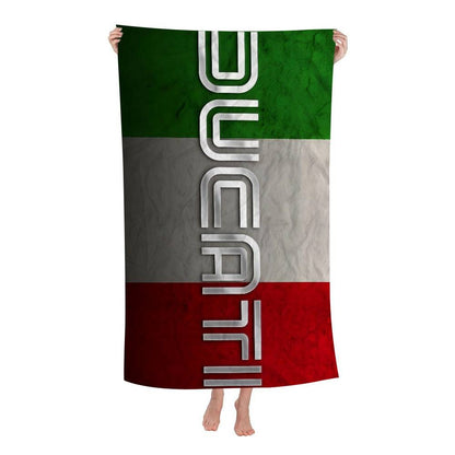 Ducati Motorcycle LOGO Beach Towel For Kids Personalized Bath Towel Pool Towel Vacation Gift Picnic Towel Party Gift