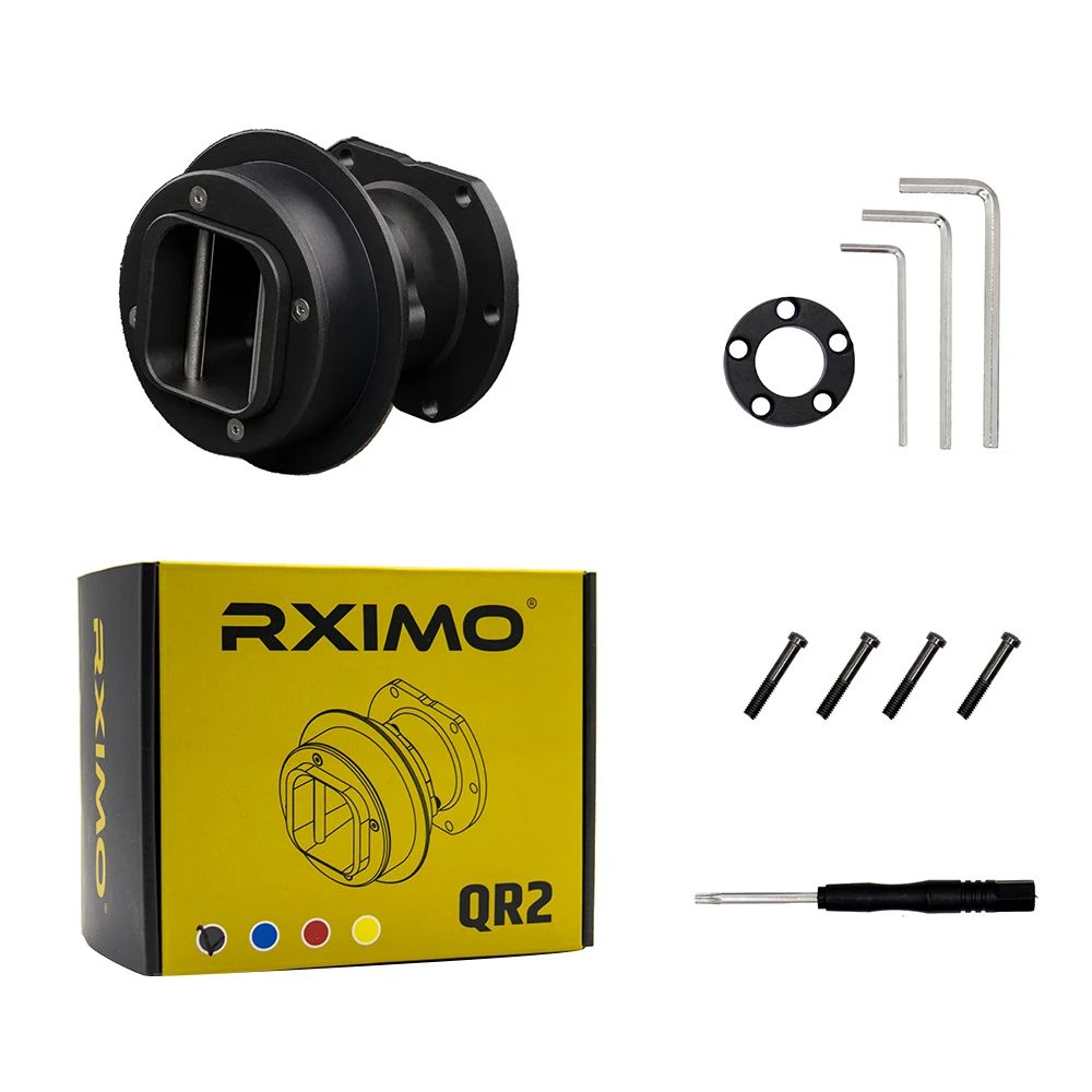 NEW Fanatec QR2 Pro Bundle Type C Quick Release , RXIMO QR2 Pro Wheel-Side & QR2 Base-Side (Type -C port) for Fanatec base
