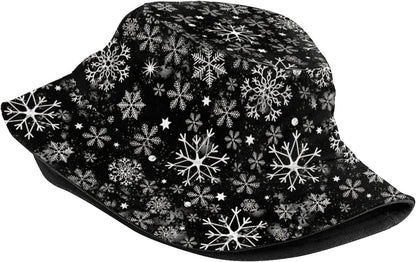 Funny Christmas Bucket Hat New Year Fisherman Hat for Women Men Packable Outdoor Travel Beach Sun Cap