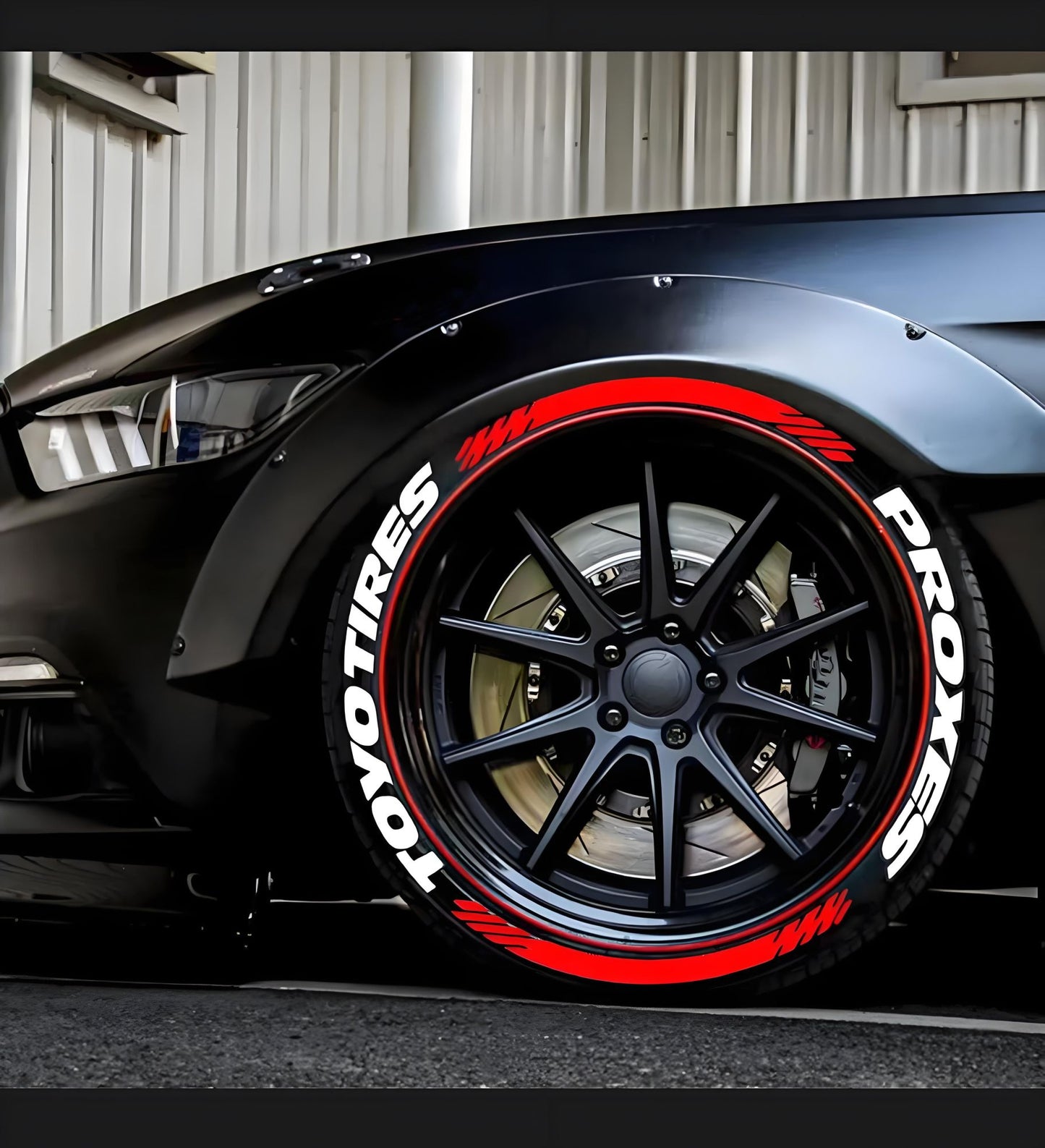 8 peças/lote Letras para pneu de carro Tuning Universal 3D PVC Permanente Adesivos de Decoração de Pneus para Motocicleta