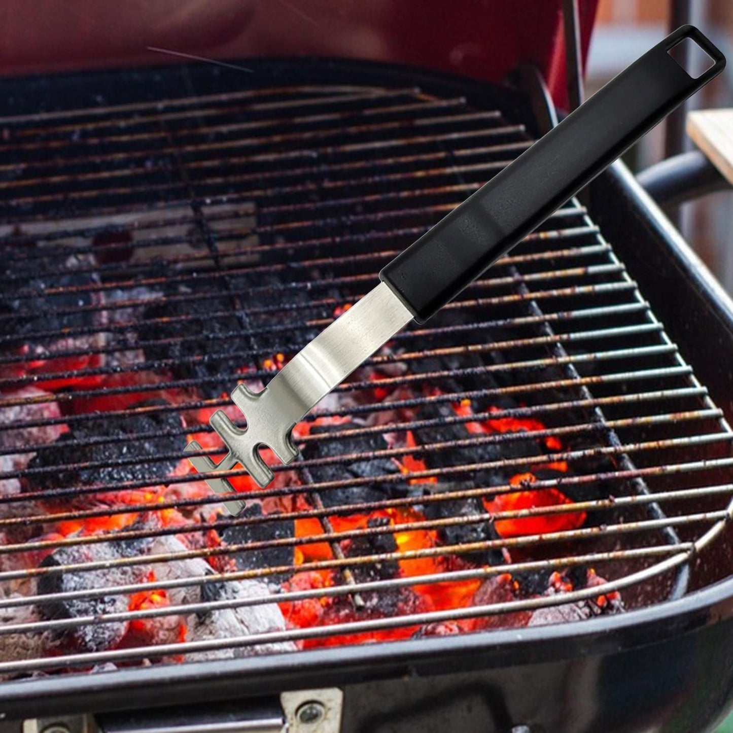 Grill Grate Lifter Comfortable Grip Easy Carrying Barbecue Tools Grill Mesh Puller Multiuse for Garden Kitchen Home Cooking