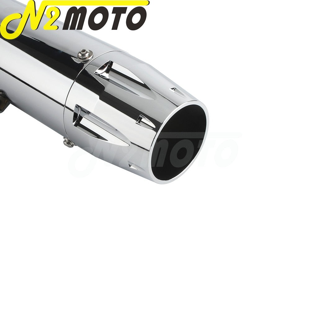 Chrome Exhaust System Motorcycle Muffler Exhaust Pipe For Harley Sportster Superlow XL1200T XL883L Iron XL883N 72 48 XL1200 V X