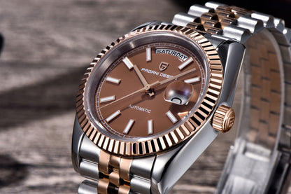 PAGANI DESIGN Men's Watches 2025 New Enamel Dial DD36 Automatic Watch Men Business Waterproof Mechanical Wristwatch For Men Gift