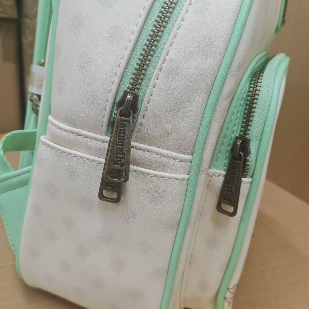 Mochila Escolar Loungefly Princesas Disney Bela Ariel Tiana Desenho Animado Anime Grande Capacidade Leve Mochila de Temporada de Volta às Aulas Presente