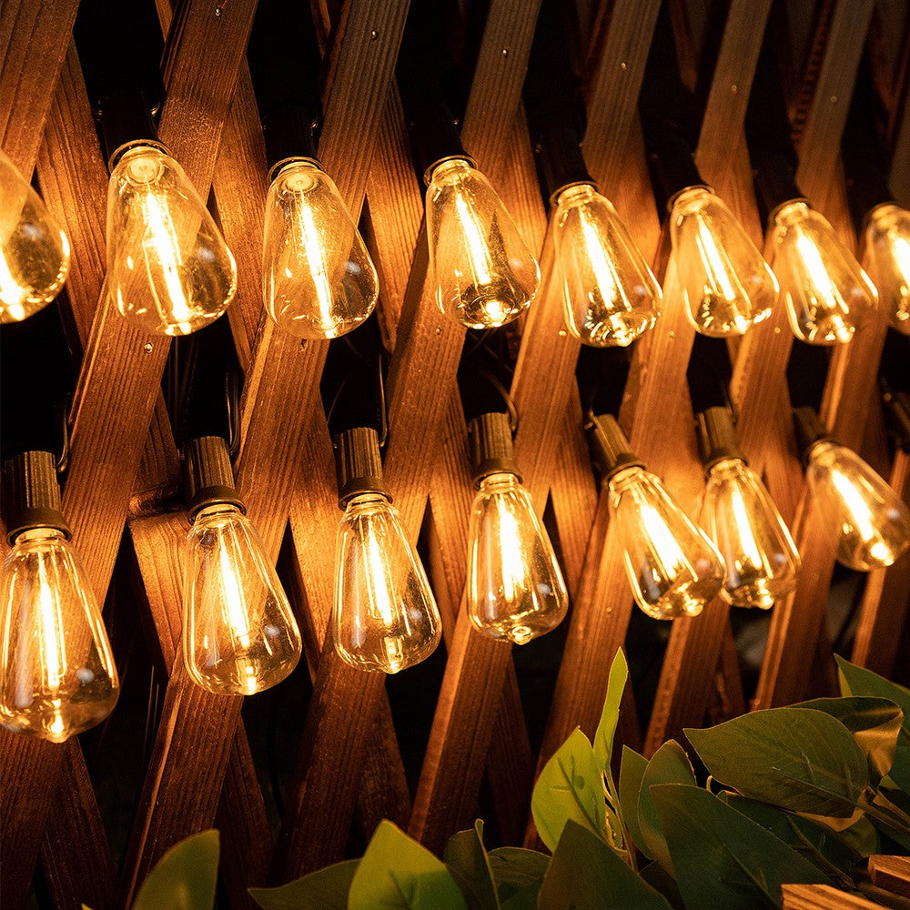 Shatterproof ST38 Plastic Outdoor String Lights Waterproof LED Garden Light Garland Connectable Retro Festoon Decoration Light