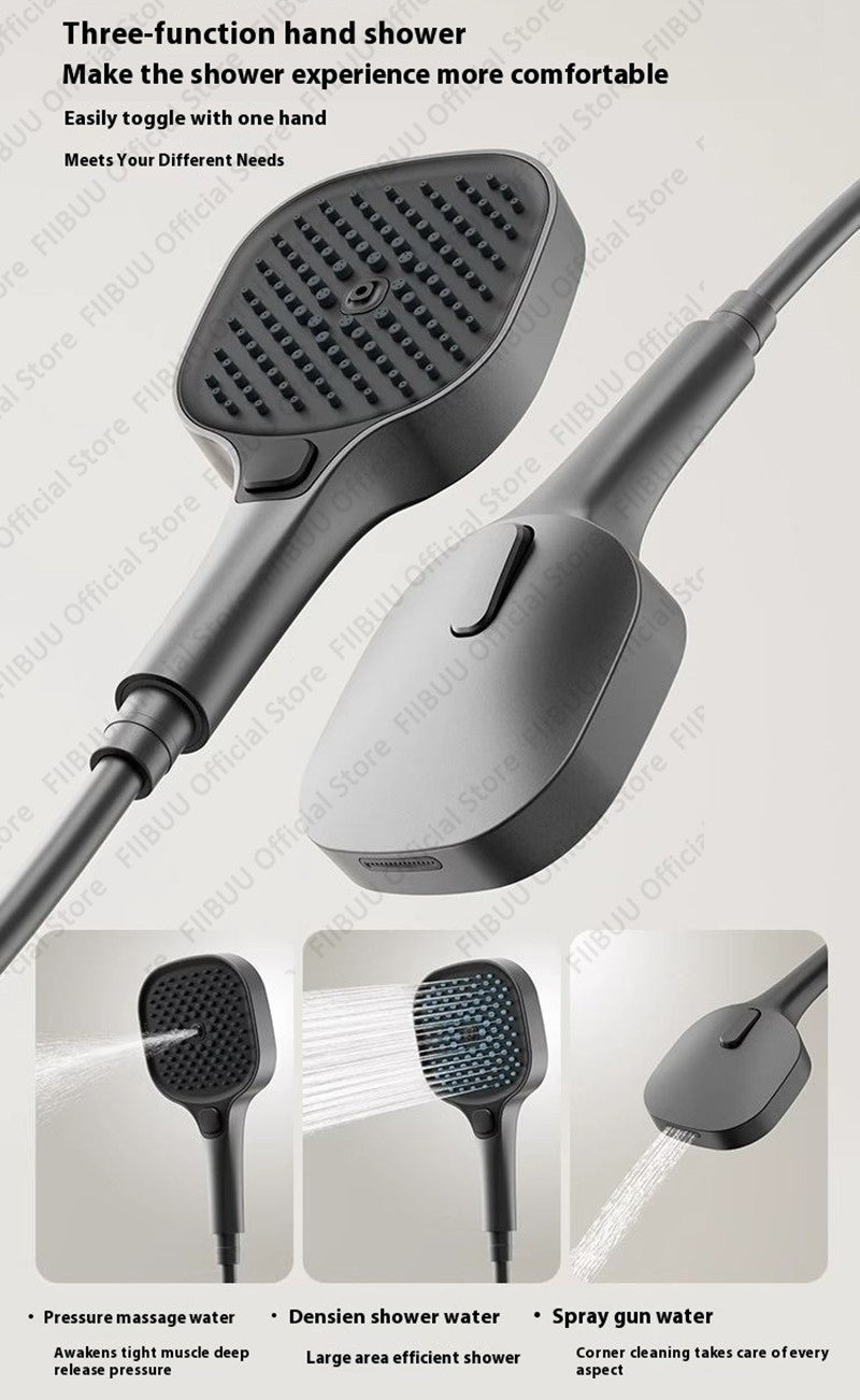 Digital Display Shower System Multi Modes Adjustable Shower Set Pressurized Spray Water Massage Showerhead Bathroom Accessories